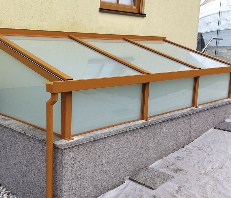 Überdachung Kellerabgang | Metalltechnik Kainz