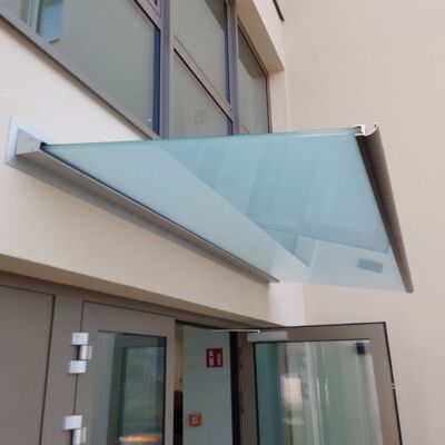 Vordach Milchglas